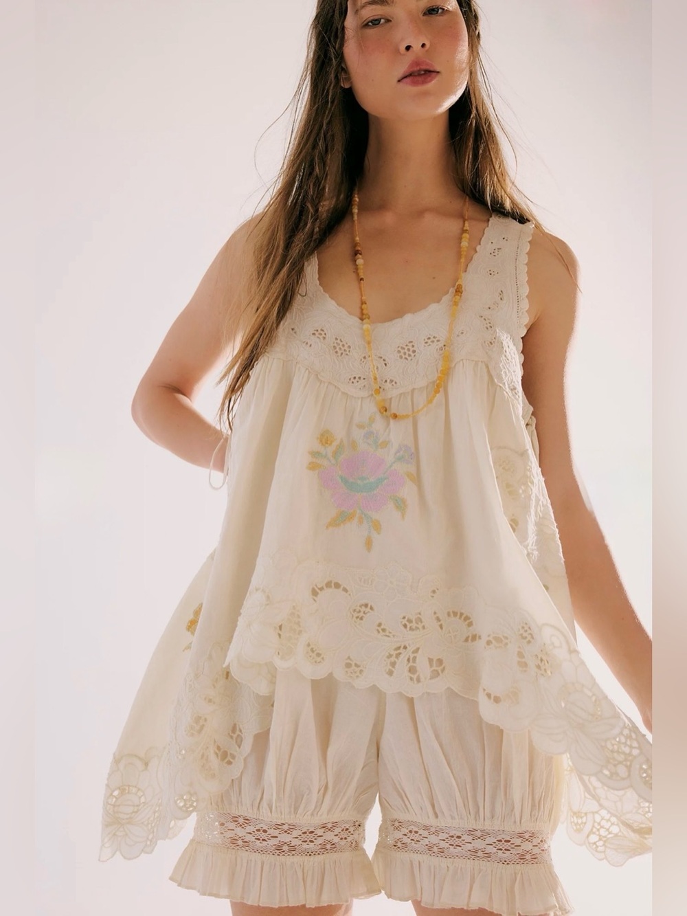 Free People Eye Catcher Bloomsie Romper size Medium